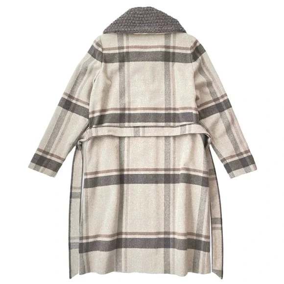 Wool/Angora Coat, Knit Collar, Dominic Bellissimo, Made in Canada, Size 6 - Picture 4 of 13